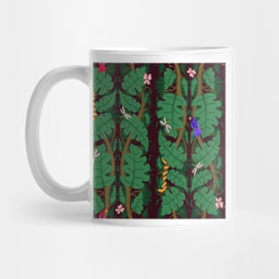 Parrots, anacondas, and bugs, Oh my! | Jungle Joy | green, red, blue Mug